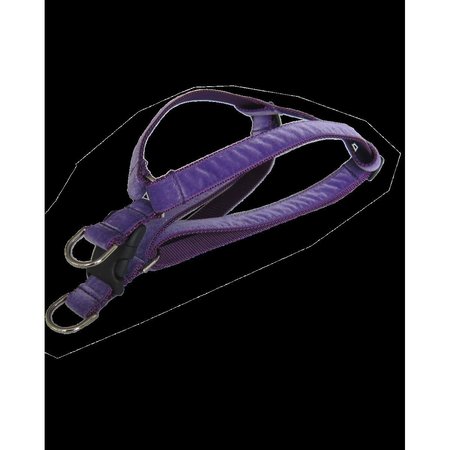 SASSY DOG WEAR Velvet Purple Dog Harness Adjusts 15 21 in. Small VELVET PURPLE2-H